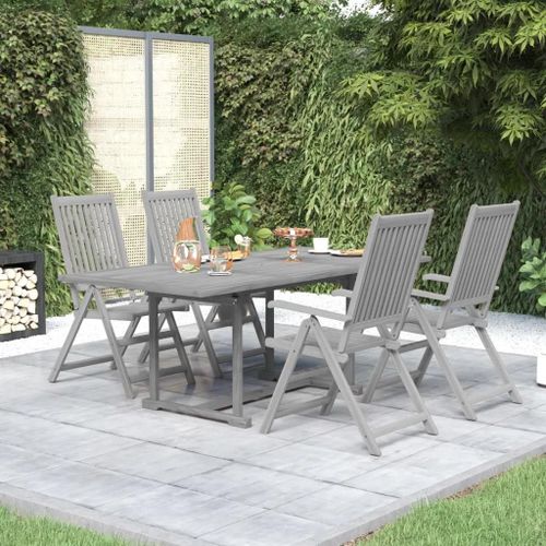 Prolenta Premium - Ensemble À Manger De Jardin 5 Pcs Bois D'acacia Massif