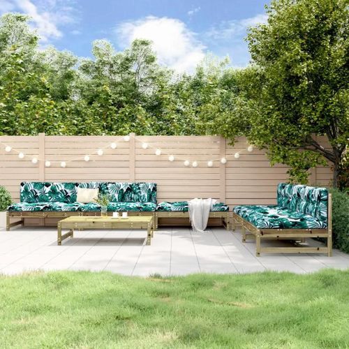Prolenta Premium - Salon De Jardin 6 Pcs Bois De Pin Imprégné