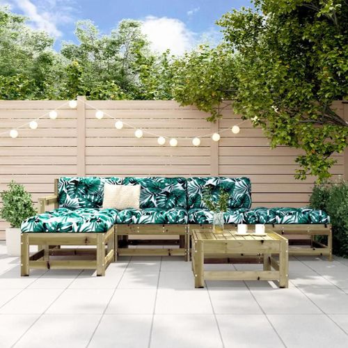 Prolenta Premium - Salon De Jardin 6 Pcs Bois De Pin Imprégné
