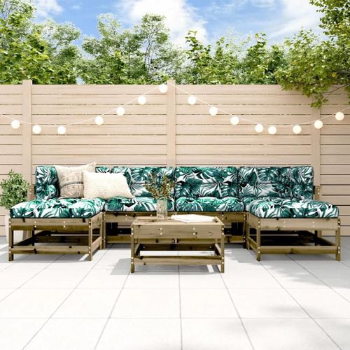 Prolenta Premium - Salon De Jardin 7 Pcs Bois De Pin Imprégné