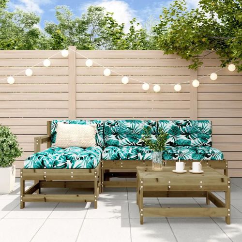 Prolenta Premium - Salon De Jardin 5 Pcs Bois De Pin Imprégné