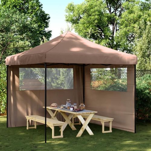 Prolenta Premium - Tente De Réception Pliable Escamotable Avec 2 Parois Latérales
