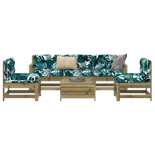Prolenta Premium - Salon De Jardin 6 Pcs Bois De Pin Imprégné