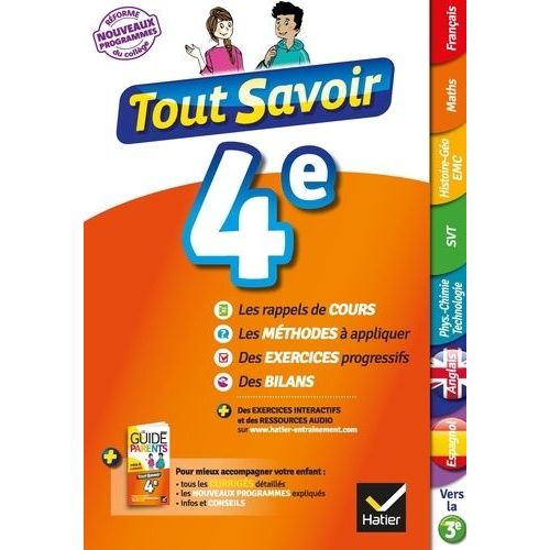 Tout Savoir 4e