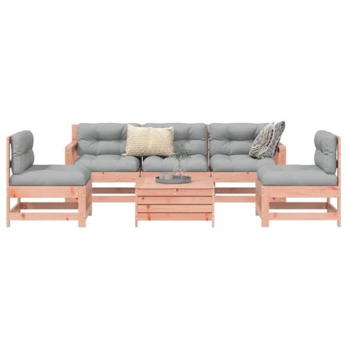 Prolenta Premium - Salon De Jardin 6 Pcs Bois Massif Sapin De Douglas