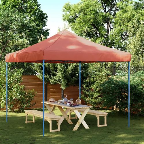 Prolenta Premium - Tente Réception Pliable Escamotable Terre Cuite 292x292x315 Cm
