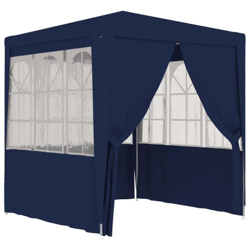 Prolenta Premium - Tente De Réception Avec Parois Latérales 2x2 M Bleu 90 G/M²