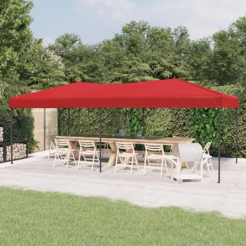 Prolenta Premium - Tente De Réception Pliable Rouge 3x6 M