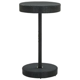 Prolenta Premium - Table De Jardin Noir 60,5x106 Cm Résine Tressée