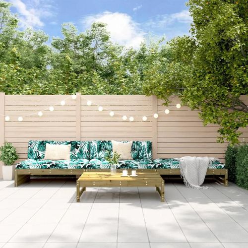 Prolenta Premium - Salon De Jardin 4 Pcs Bois De Pin Imprégné