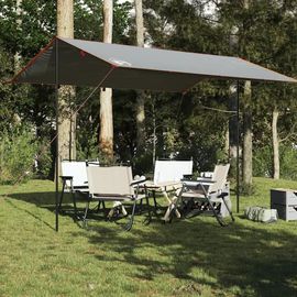 Prolenta Premium - Bâche De Camping Gris Et Orange 400x294 Cm Imperméable
