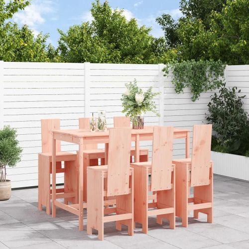 Prolenta Premium - Ensemble De Bar De Jardin 7 Pcs Bois Massif Douglas
