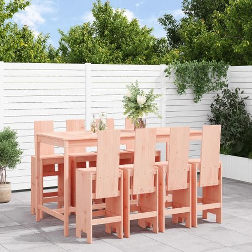 Prolenta Premium - Ensemble De Bar De Jardin 9 Pcs Bois Massif Douglas