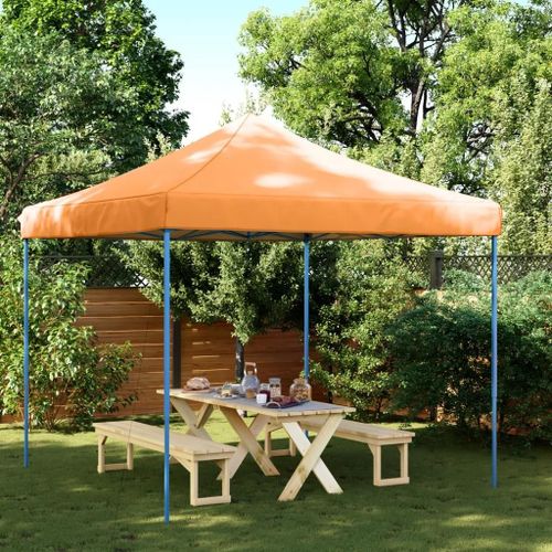Prolenta Premium - Tente De Réception Pliable Escamotable Orange 292x292x315 Cm