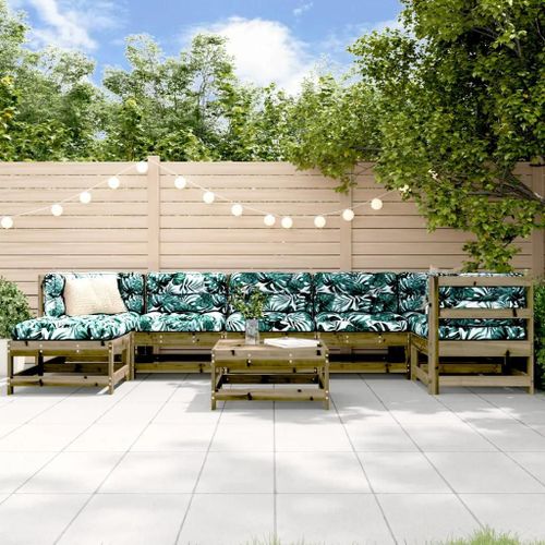 Prolenta Premium - Salon De Jardin 8 Pcs Bois De Pin Imprégné