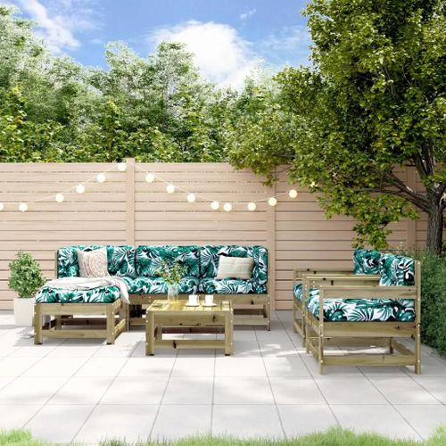 Prolenta Premium - Salon De Jardin 7 Pcs Bois De Pin Imprégné