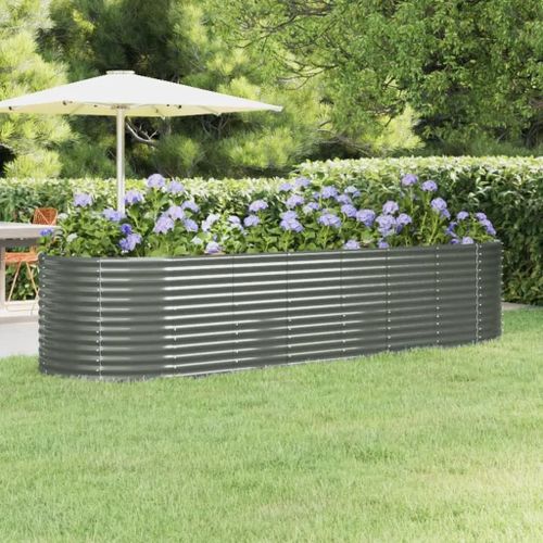 Prolenta Premium - Lit Surélevé De Jardin Acier Enduit De Poudre 322x100x68cm Gris
