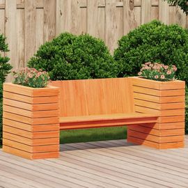 Prolenta Premium - Banc Avec Jardinières Cire Marron 167,5x60x65cm Bois Massif Pin