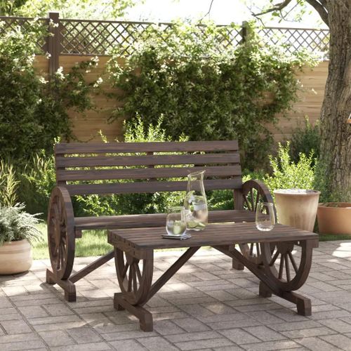 Prolenta Premium - Salon De Jardin 2 Pcs Bois De Sapin Massif