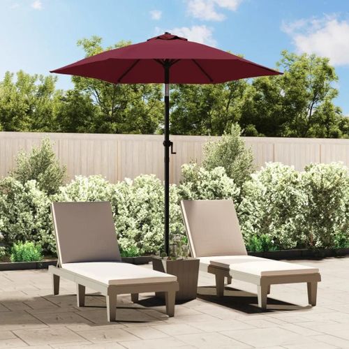 Prolenta Premium - Parasol Bordeaux 200x224 Cm Aluminium