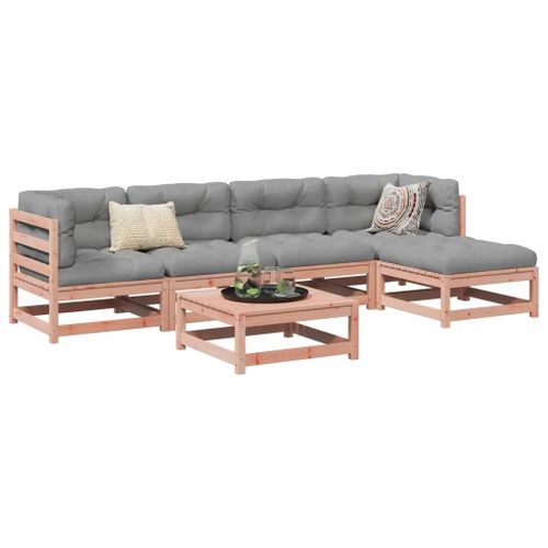 Prolenta Premium - Salon De Jardin 6 Pcs Bois Massif Sapin De Douglas