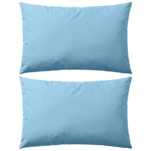 Prolenta Premium - Oreiller D'extérieur Lot De 2 60 X 40 Cm Bleu Clair