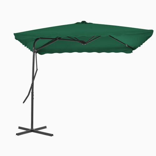 Prolenta Premium - Parasol D'extérieur Avec Mât En Acier 250x250 Cm Vert