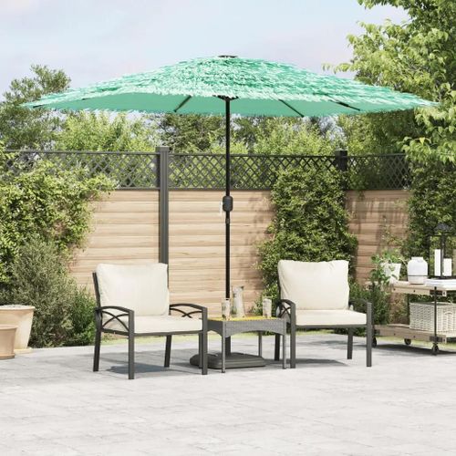 Prolenta Premium - Parasol De Jardin Avec Mât En Acier Vert 300x200x250 Cm