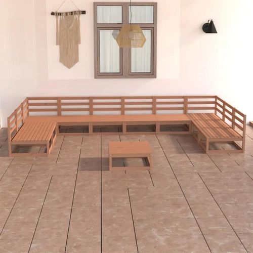 Prolenta Premium - Salon De Jardin 11 Pcs Bois De Pin Massif
