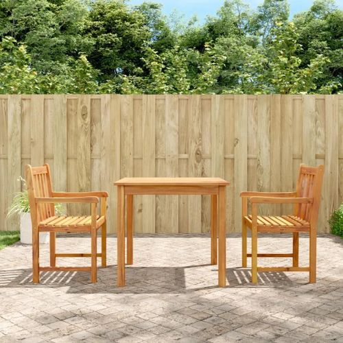 Prolenta Premium - Ensemble À Manger De Jardin 3 Pcs Bois D'acacia Solide