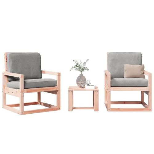 Prolenta Premium - Salon De Jardin 3 Pcs Bois Massif Douglas