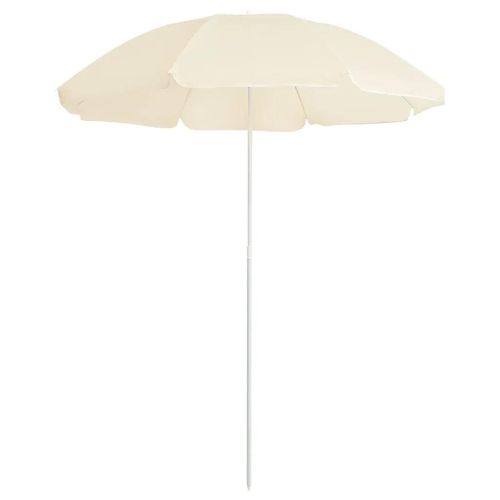 Prolenta Premium - Parasol De Jardin Avec Mât En Acier Sable 180 Cm