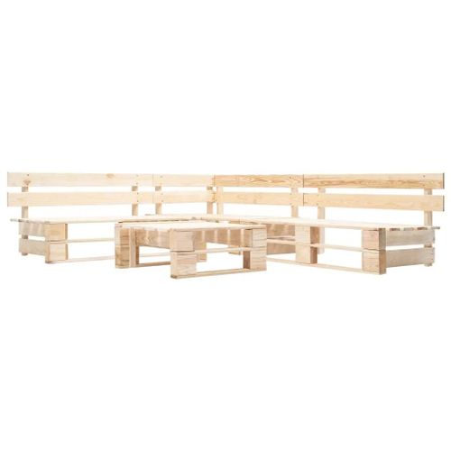 Prolenta Premium - Salon De Jardin Palette 4 Pcs L Bois