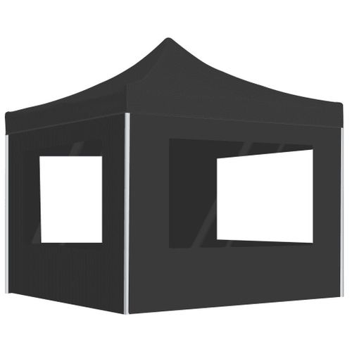 Prolenta Premium - Tente De Réception Pliable À Parois Aluminium 3 X 3m Anthracite