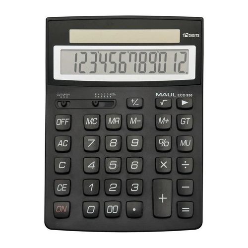 CALCULATRICE DE BUREAU - MAUL - ECO 950 - 12 CHIFFRES - NOIR