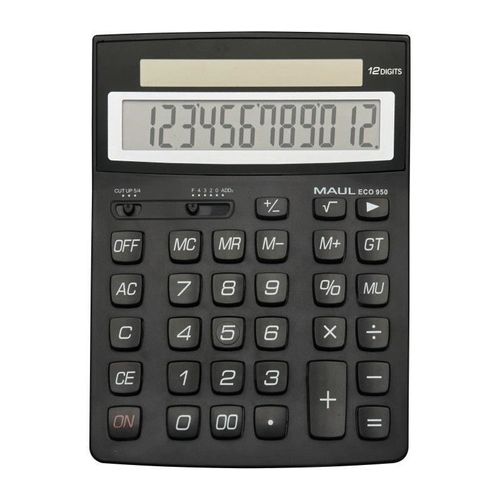 CALCULATRICE DE BUREAU - MAUL - ECO 950 - 12 CHIFFRES - NOIR