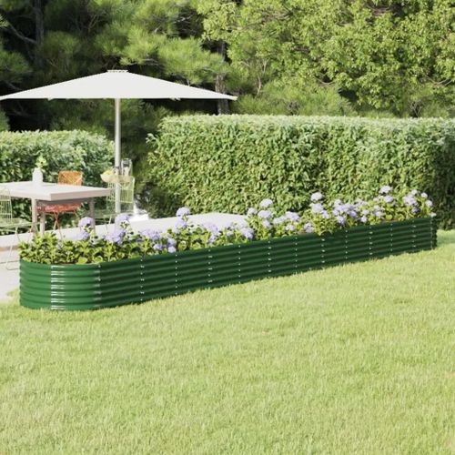 Prolenta Premium - Lit Surélevé De Jardin Acier Enduit De Poudre 512x80x36 Cm Vert