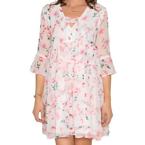 Deeluxe - Robe Fleurie - Blanche