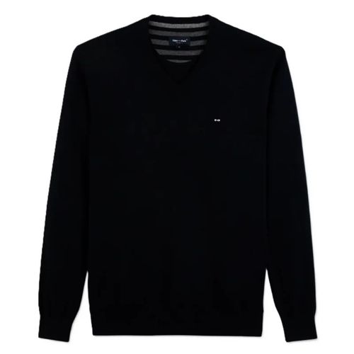 Eden Park - Pull Col V - Noir