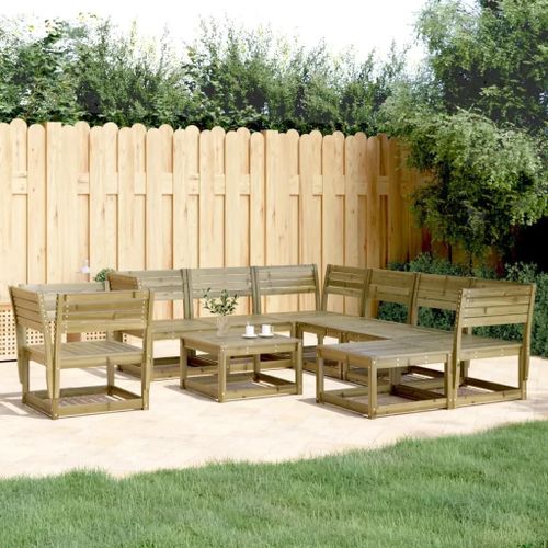 Prolenta Premium - Salon De Jardin 8 Pcs Bois De Pin Imprégné