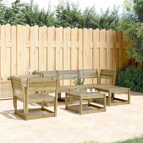 Prolenta Premium - Salon De Jardin 5 Pcs Bois De Pin Imprégné