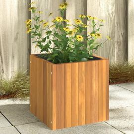 Prolenta Premium - Jardinière 35x35x35 Cm Bois Massif D'acacia