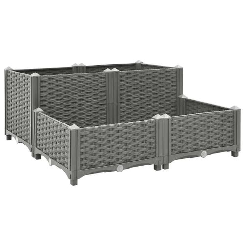 Prolenta Premium - Lit Surélevé 80x80x38 Cm Polypropylène