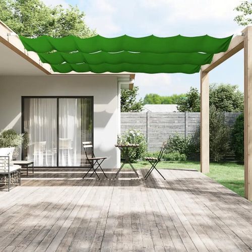 Prolenta Premium - Auvent Vertical Vert Clair 100x1000 Cm Tissu Oxford