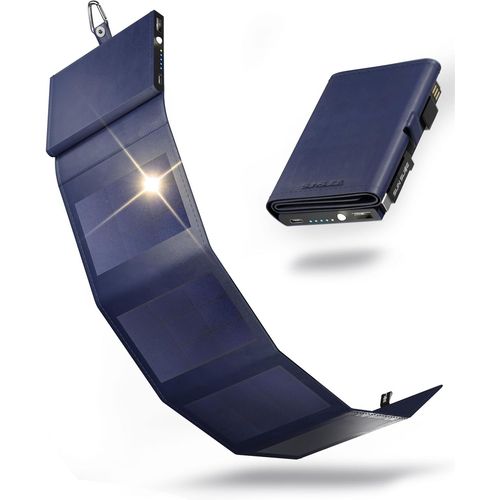 Mini Batterie Externe Solaire Portable 4000 Mah - 4w Photon, Plus Petit Chargeur Solaire, Panneau Solaire Portable Pour Smartphone, Pour La Randonnée, Compatible Avec Toutes Les Ma[Usbc808]