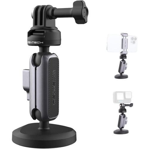 Caplock Magnétique Support Pour Dji Osmo Action 5 Pro/4/3/Pocket 3, Pour Gopro 13/12/11/10, Action Caméra Pour Insta360 Ace Pro 2/X5/X4/One Rs/R/X3, Double Rotule Avec 1/4""- 20 Fil[Gopro299]