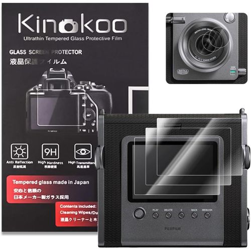 Film De Protection D'Écran Pour Fuji Instax Wide Evo 0,25Mm 9H Dureté Film De Verre Trempé Pour Instax Wide Evo Avec Pet Souple D'Objectif Film - Résistant Aux Rayures Sans Bulles[Gopro2015]