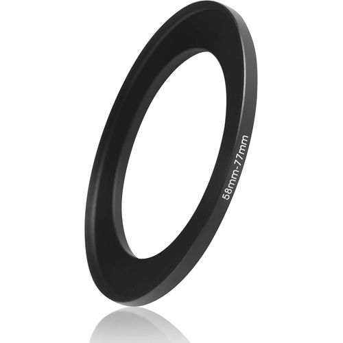 Bague d'Adaptation 58mm à 77mm ¿ Anneau de Montage Haute Qualité, Idéal pour Élargir le Diamètre des Filtres sur les Objectifs.