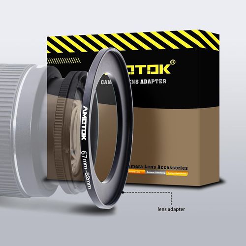 67Mm Vers Objectif 82Mm Adaptateur D'Objectif,Pour Objectif 67Mm Vers Filtre 82Mm Adaptateur,Compatible Avec Tous Les Accessoires De Filtre De 82Mm[Gopro2603]