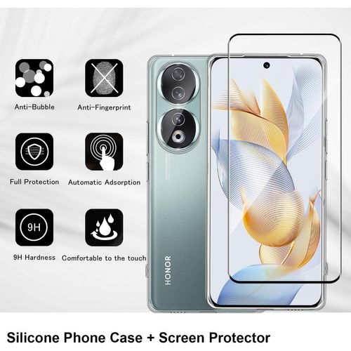 Coque Silicone Rose + Verre Trempe Pour Honor 90 5g Little Boutik©